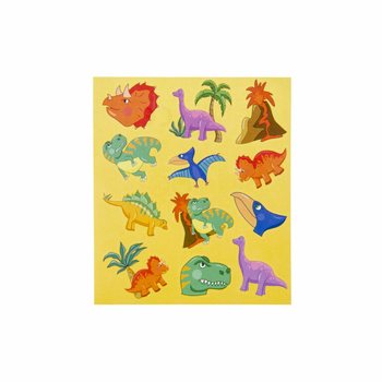 NAKLEJKI FUN STICKERS &ndash; WZ&Oacute;R: DINOZAUR (120 szt.)