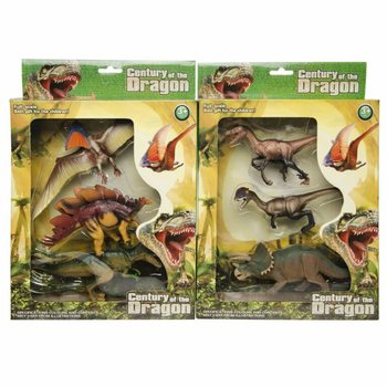 ZESTAW 3 FIGUREK DINOZAUR&Oacute;W - W DUŻYM PUDEŁKU PREZENTOWYM (1 szt.)