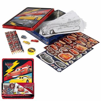 Zestaw Plastyczny 3D DISNEY CARS w Metalowym Pudełku (12 szt.)
