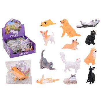ANIMAL WORLD - FIGURKI ZWIERZĄT DOMOWYCH W WYŚWIETLACZU (36 szt.)