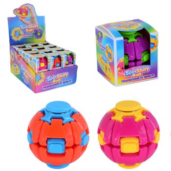 PIŁKA FIDGET SPINNER SPIN & POP - SPIN SHIFT BALL - W EKSPOZYTORZE (24 szt.)