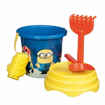 DUŻY 5-CZĘŚCIOWY ZESTAW PLAŻOWY MINIONKI (6 szt.)