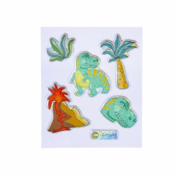 BROKATOWE NAKLEJKI - WZ&Oacute;R: DINOZAUR (100 szt.)