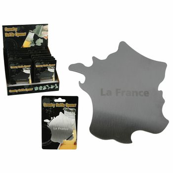 METALOWY OTWIERACZ DO BUTELEK - FRANCJA - W DISPLAYU (24 szt.)