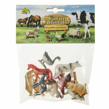 12 Sztuk Figurek Zwierząt Gospodarskich (12 szt.)