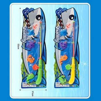 MAGNETYCZNA GRA W ŁOWIENIE RYB NA KARCIE - 16x53x3,5 cm (12 szt.)