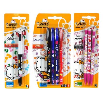 DŁUGOPISY BIC HELLO KITTY NA KARCIE (12 szt.)