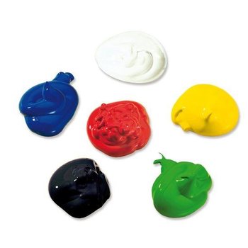 Farby Plakatowe SES Basic, 6x50ml (6 kolor&oacute;w) (1 szt.)