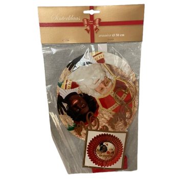 ROZET DEKORACYJNY SINTERKLAAS &Oslash;50 CM - ROZKŁADANY (6 szt.)