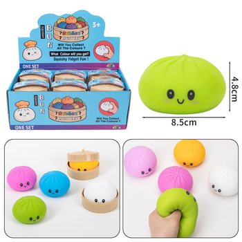 RAGE - Pierożki Squishy Bun DUŻE (8.5 x 8.5 x 4.8 cm) - Viralowa Zabawka Fidget 2026 (12 szt.)
