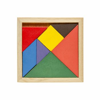 Zestaw drewnianych puzzli Tangram (12 sztuk)