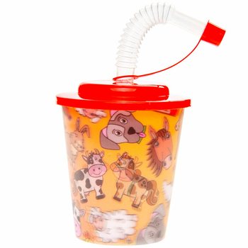 Kubki Farma ze Słomką (12 szt.)