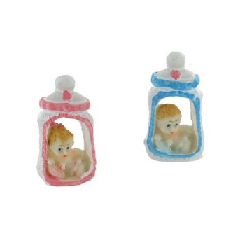 Ozdoba na Chrzest / Narodziny - Bobas w Butelce 5,5 cm (12 szt.)