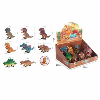 FIGURKI DINOZAUR&Oacute;W Z DŹWIĘKIEM W WYŚWIETLACZU (8 szt.)