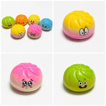 RAGE - Squishy Dumplings DUŻY (9 x 9 x 4 cm) - Viralowy Fidget Toy 2026 - Z ZAWIESZKĄ (24 szt.)