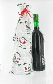Piękna Świąteczna Torba na Wino (12 szt.)