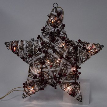 DUŻA ŚWIECĄCA GWIAZDA BETLEJEMSKA DEKORACYJNA 45 CM (2 szt.)