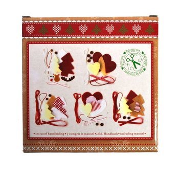Zestaw DIY 5 Zawieszek Bożonarodzeniowych - Model 2 (6 szt.)
