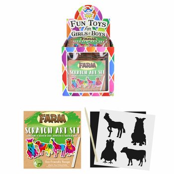 ECO FRIENDLY - ZDRAPYWANKA MAGICZNE KOLORY - ZWIERZĘTA WIEJSKIE W DISPLAYU (108 szt.)
