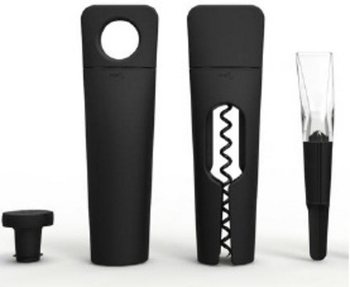 MENU BLADE - ZESTAW DO WINA KORKOCIĄG TWIST + POMPKA PRÓŻNIOWA + DEKANTER (1 szt.)