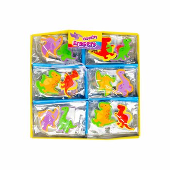 Zestaw 2 Gumek DINO w Displayu (36 szt.)
