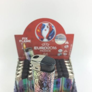 Zapalniczki elektryczne UEFA EURO 2016 w wyświetlaczu - 50 szt. (Wyprzedaż)