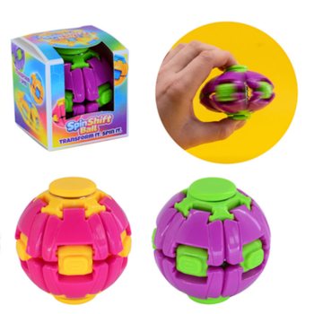 PIŁKA FIDGET SPINNER SPIN & POP - SPIN SHIFT BALL - W EKSPOZYTORZE (24 szt.)
