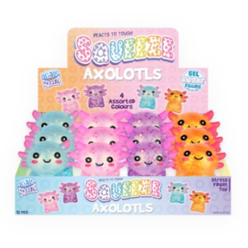 Gniotek Axolotl Squeeze - z Wypełnieniem Gel Sugar - Display (12 szt.)
