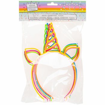 Tiara Jednorożec, Mix Kolor&oacute;w Neonowych (24 szt.)
