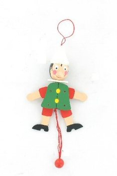 Drewniany Pajacyk Pinokio - Jumping Jack (4 szt.)