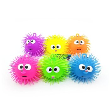 PI%%KA PUFFER Z OCZAMI - 13CM - W WY%%WIETLACZU (12 szt.)