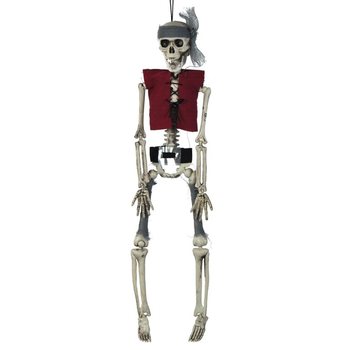 Szkielet Wiszący Pirat 40 cm (6 szt.) - Hurtownia Dekoracji na Halloween