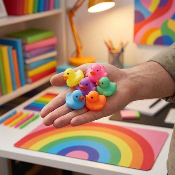 GNIOTEK SQUISHY KACZUSZKI DO LOTERII - W DISPLAYU (72 szt.)