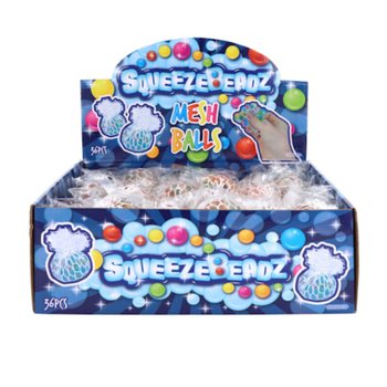 GNIOTKI SQUEEZY BEADZ W SIATCE W DISPLAYU (36 szt.)