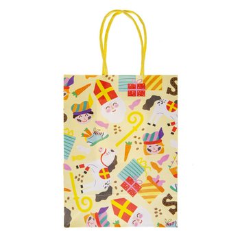 PAPIEROWA TOREBKA PREZENTOWA - SINTERKLAAS - 16x9x22 CM (12 szt.)