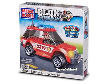 MEGA BLOKS - SUV STRAŻACKI I HELIKOPTER POLICYJNY (2 szt.)