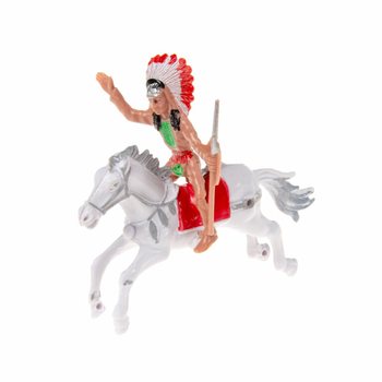 Mix Figurek Kowboj i Indianin na Koniu (12 szt.)
