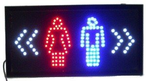 Szyld Reklamowy LED - TOALETA / WC