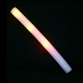 Pałka LED Piankowa Jednokolorowa - Świecąca Pałka Imprezowa - Pomarańczowa (24 szt.)