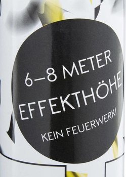 Armatka konfetti &ndash; Kolor: Czarno-Ż&oacute;łty - 40 cm - Partypopper (10 szt.)