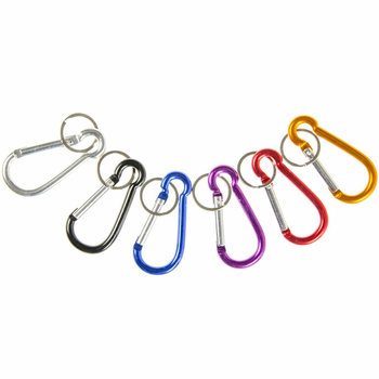 Kolorowe Breloki z Karabińczykiem (48 szt.)