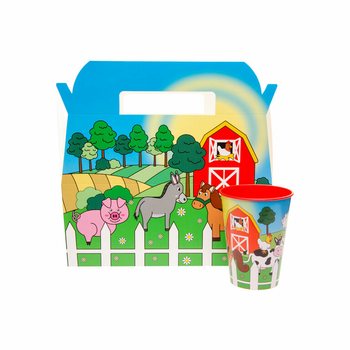 PUDEŁKO MENU FARMA - 22.5 x 12 x 9.5 Cm. (24 szt.)