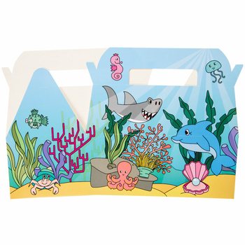 Pudełko Menu Morze / Ocean - 22.5 x 12 x 9.5 cm (24 szt.)