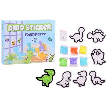 Naklejki Dinozaury - Zestaw Foam Putty - Zrób Własne Piankowe Naklejki (24 szt.)