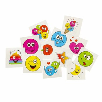 Tatuaże dla dzieci Smiley - Ekspozytor 48 opakowań