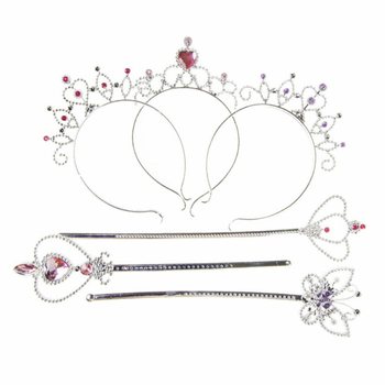 R&Oacute;ŻDŻKA KSIĘŻNICZKI + TIARA NA KARCIE (12 szt.)