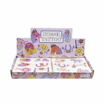 Tatuaże Fun: Konie Display (96 sztuk)