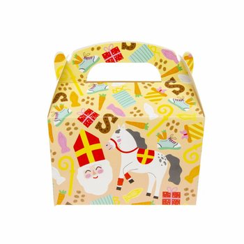 Pudełeczka na smakołyki Mikołajki 12x12,5x6 cm (12 szt.)