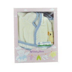 Szlafrok Dziecięcy BABY BOW Żółto-Niebieski