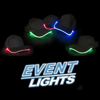 ŚWIECĄCA CZAPKA LED / PARTY CAPS - KOLOR: NIEBIESKI (6 szt.)